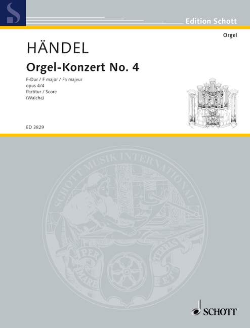 Organ Concerto No. 4 F Major op. 4/4 HWV 292 [Score]