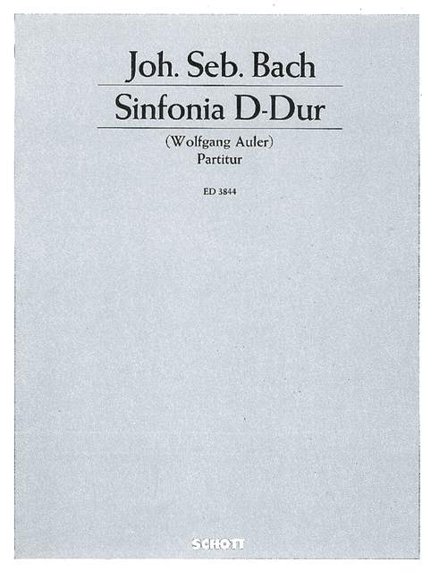 Sinfonia D major [Score]