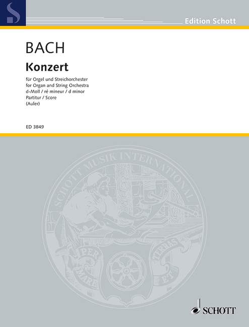 Concerto D minor BWV 1052 [Score]