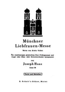 Münchner Liebfrauen-Messe op. 96 [organ score]