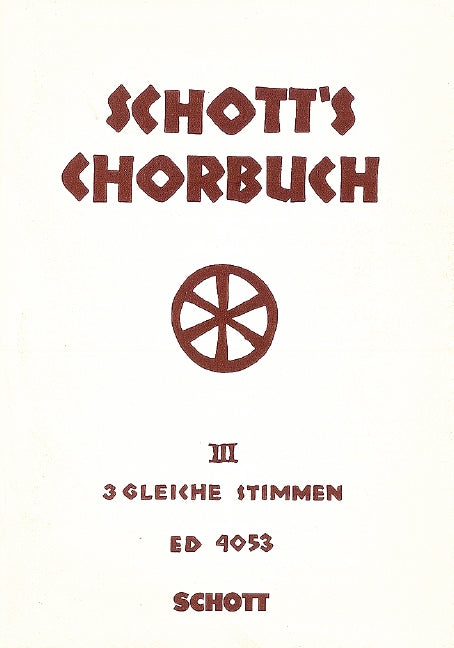 Schott's Chorbuch, vol. 3