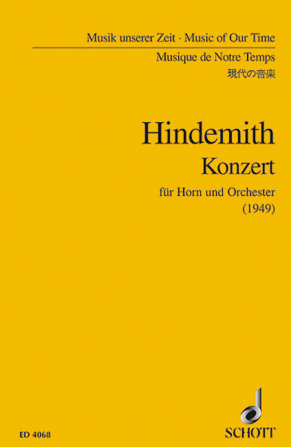 Concerto for Horn and Orchestra [study score]