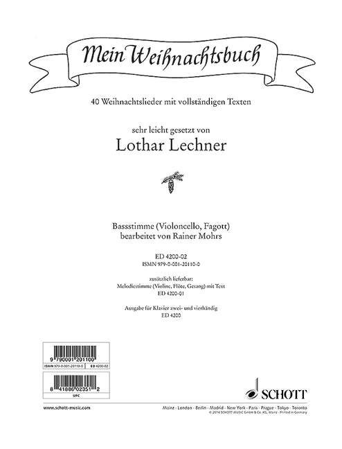 Mein Weihnachtsbuch [bass (cello, bassoon)]