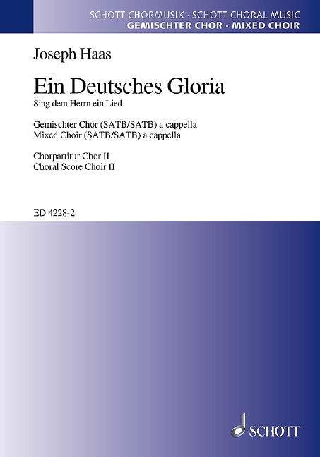 Ein Deutsches Gloria op. 86 [choir II]