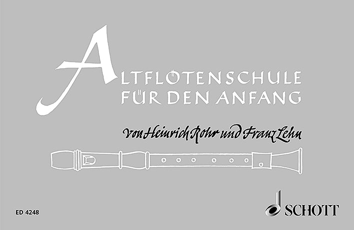 Altflötenschule für den Anfang（ドイツ語版）