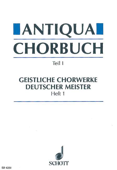 Antiqua-Chorbuch Teil I / Book 1