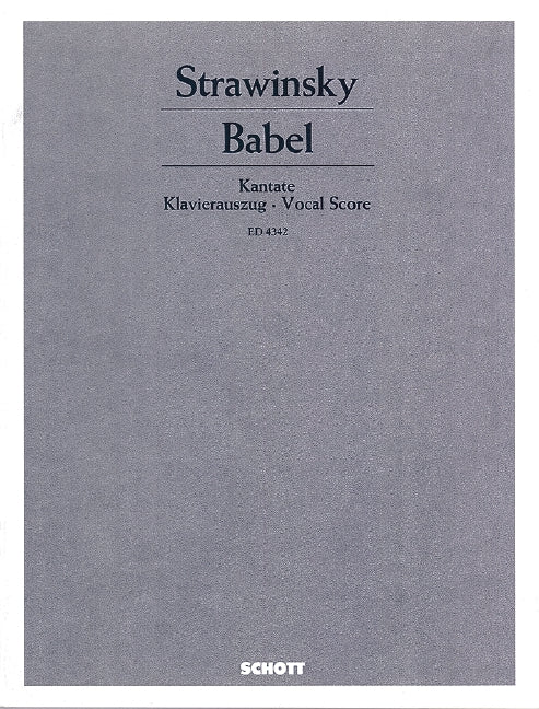 Babel [vocal/piano score]