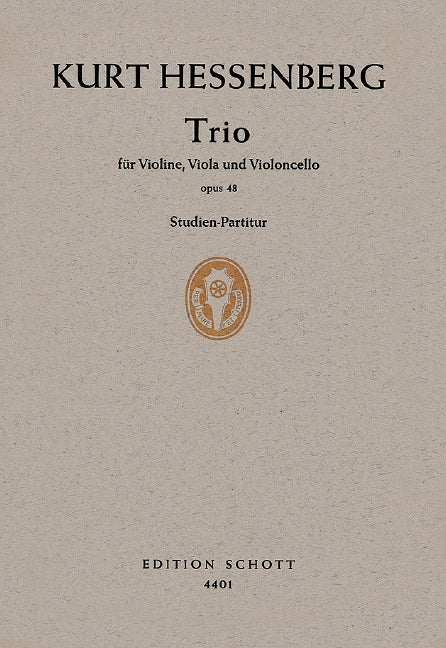 Trio op. 48 [study score]