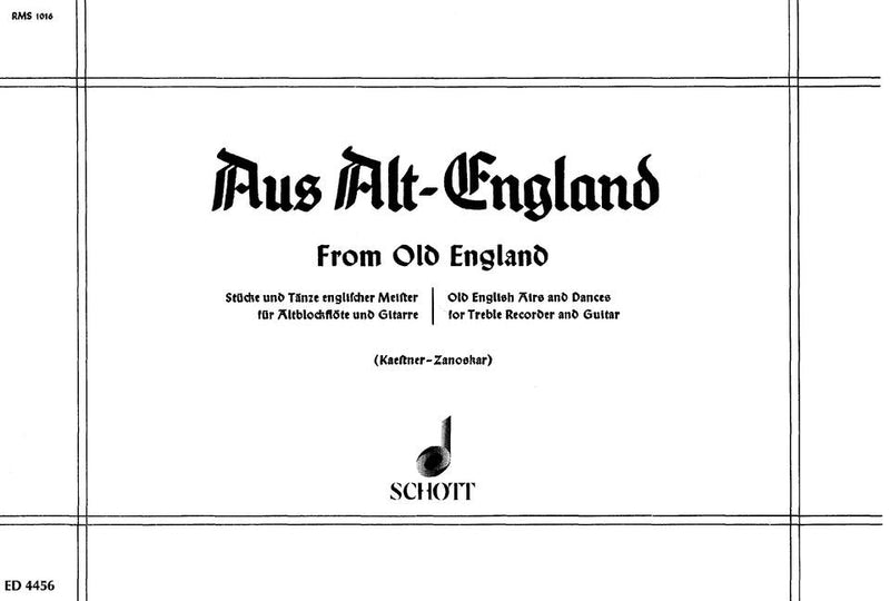 Aus Alt-England [treble recorder and guitar]