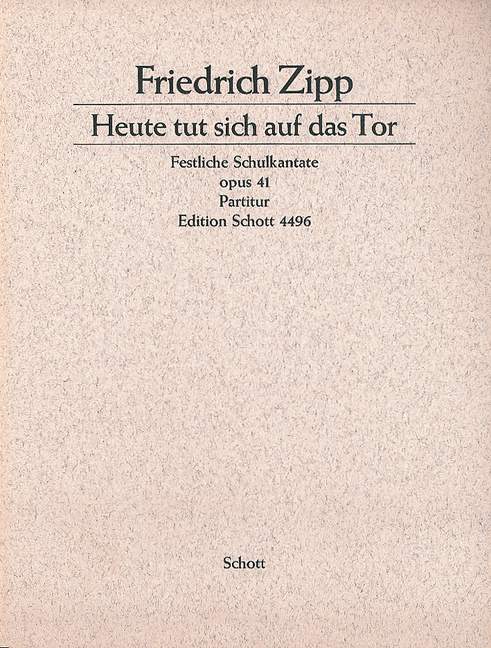 Heute tut sich auf das Tor op. 41