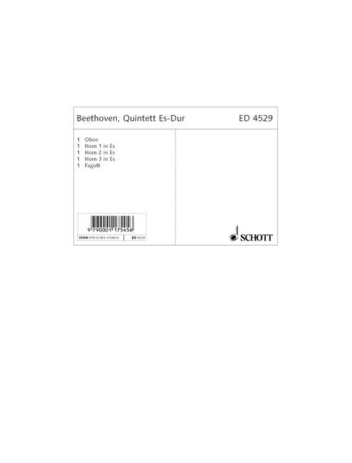 Quintett Es-Dur [set of parts]