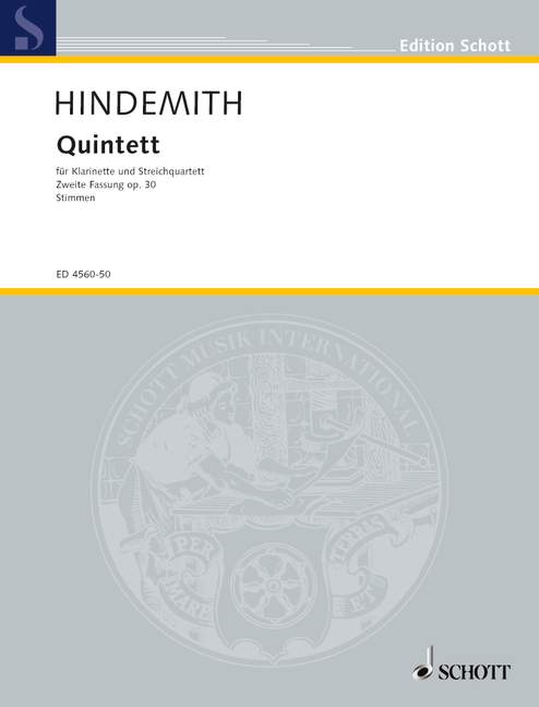 Quintet op. 30 (2nd version) [set of parts]