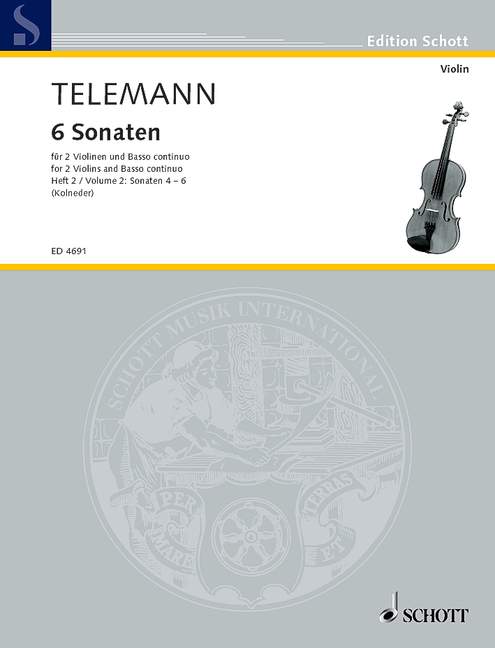 6 Sonaten (2 violins & continuo), vol. 2