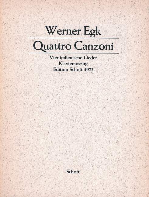 Quattro Canzoni