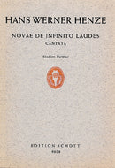 Novae de infinito laudes [study score]