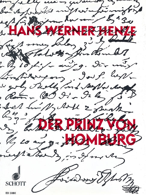 Der Prinz von Homburg (vocal/piano score)