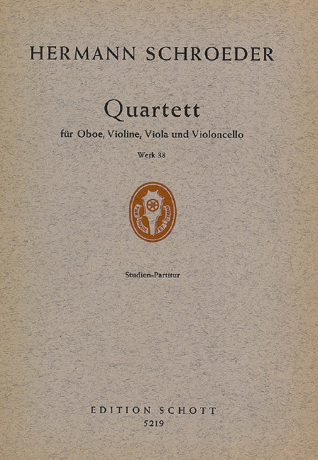 Quartett op. 38 [study score]