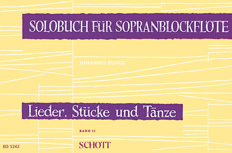 Solobuch für Sopranblockflöte, vol. 2