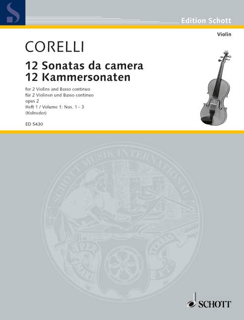 12 Kammersonaten op. 2, vol. 1