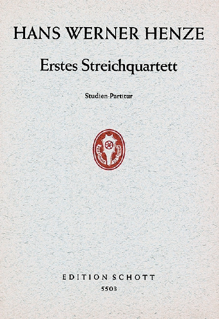 String Quartet no. 1 [study score]