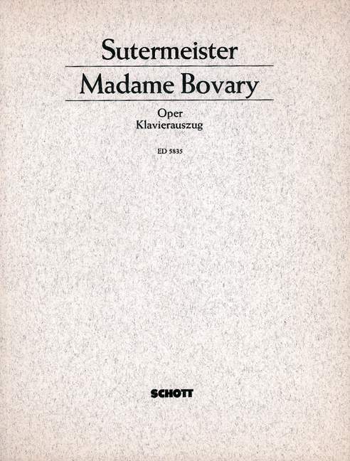 Madame Bovary（ヴォーカル・スコア）