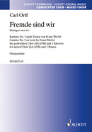 Fremde sind wir [合唱楽譜]