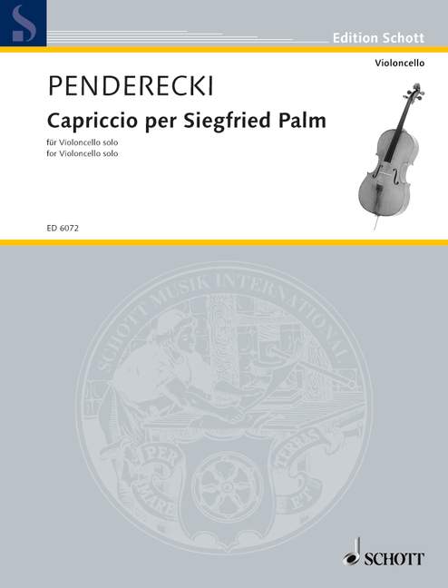 Capriccio per Siegfried Palm (Cello solo)