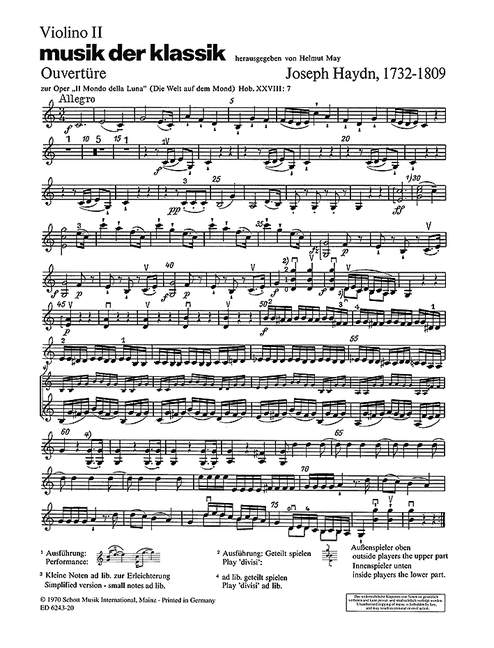 Musik der Klassik [Violin II part]