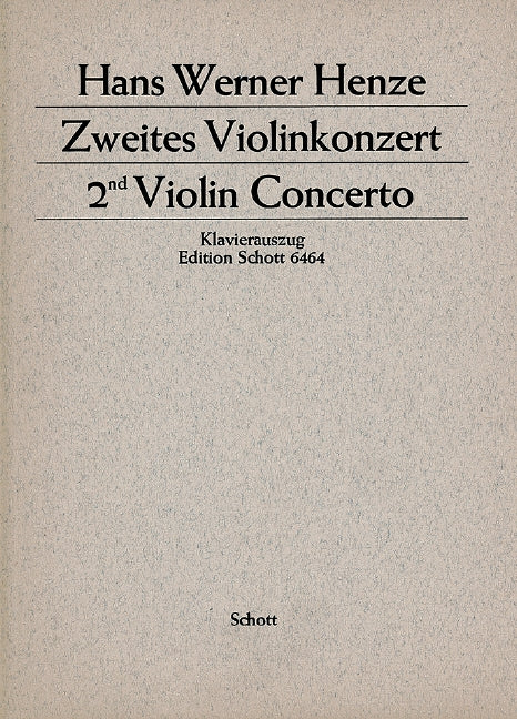 2. Violinkonzert [piano reduction with solo part]