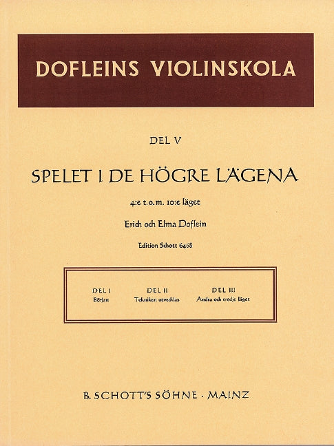 Dofleins Violinskola, vol. 5