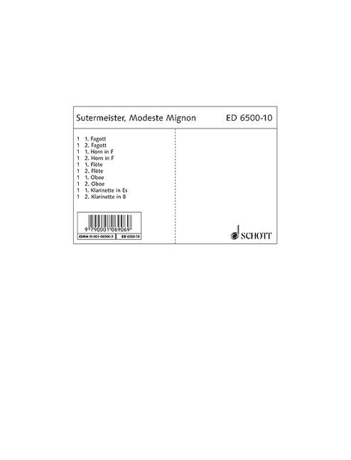 Modeste Mignon [set of parts]