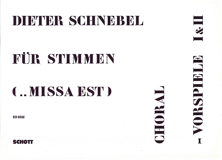 Für Stimmen (...missa est)