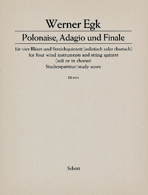 Polonaise, Adagio und Finale