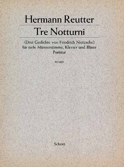 Tre Notturni [score]