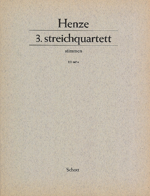 String Quartet no. 3 [set of parts]