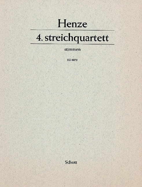 String Quartet no. 4 [set of parts]