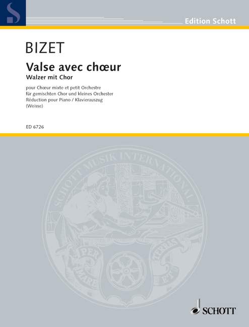 Valse avec choeur [vocal/piano score]