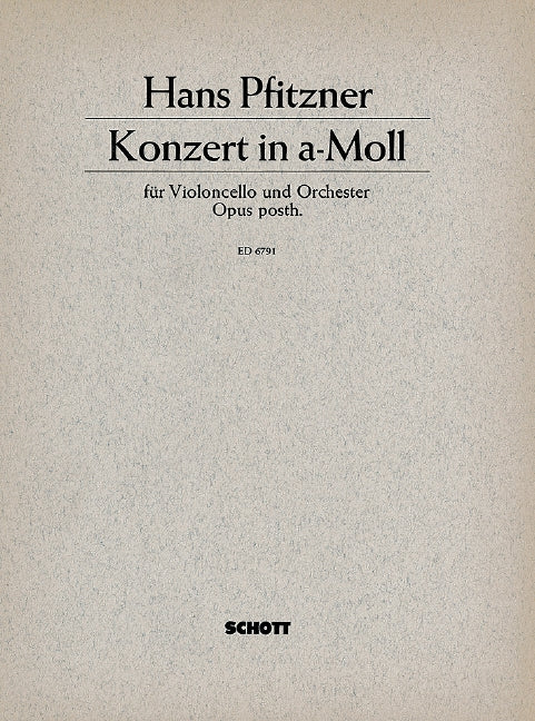 Konzert a-Moll op. posth.