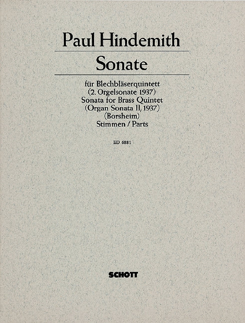 2. Sonate [set of parts]