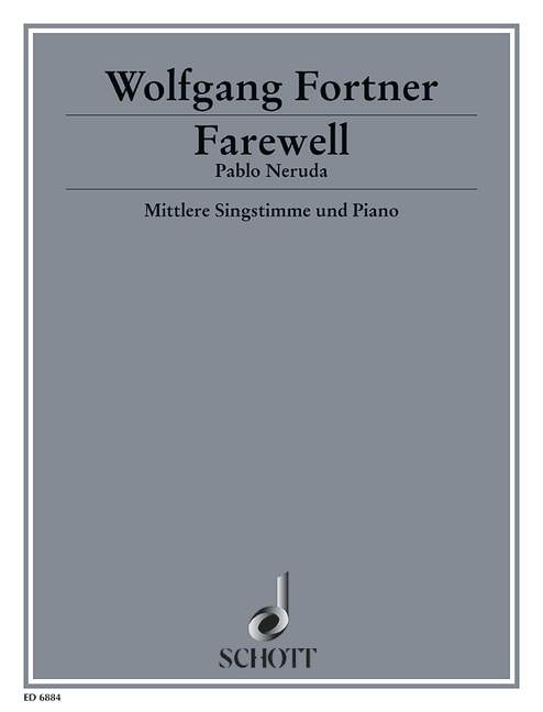 Farewell [vocal/piano score]