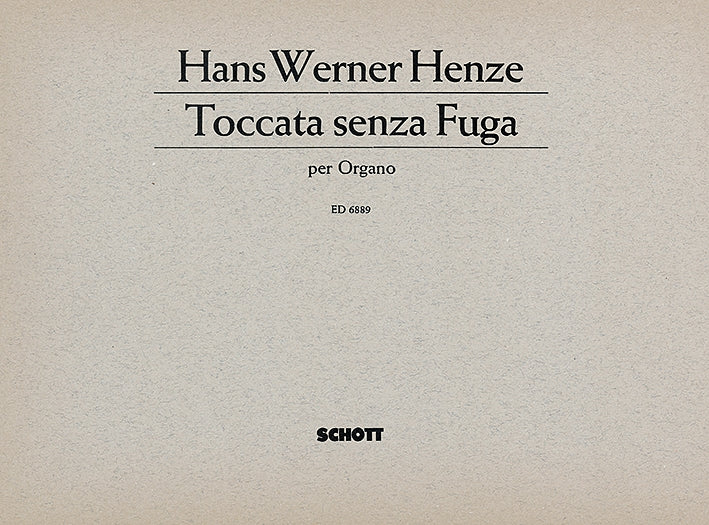 Toccata senza fuga