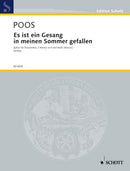 Es ist ein Gesang in meinen Sommer gefallen [score]