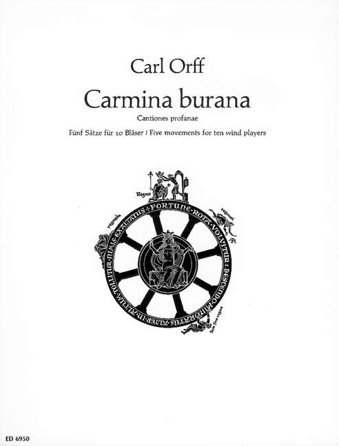 Carmina Burana (5 movements for 10 woodwind) [score]