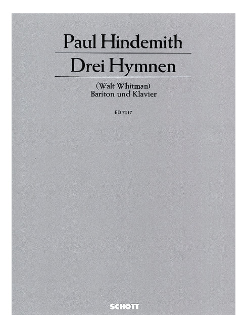 3 Hymnen von Walt Whitman op. 14