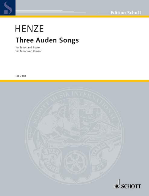 Three Auden Songs