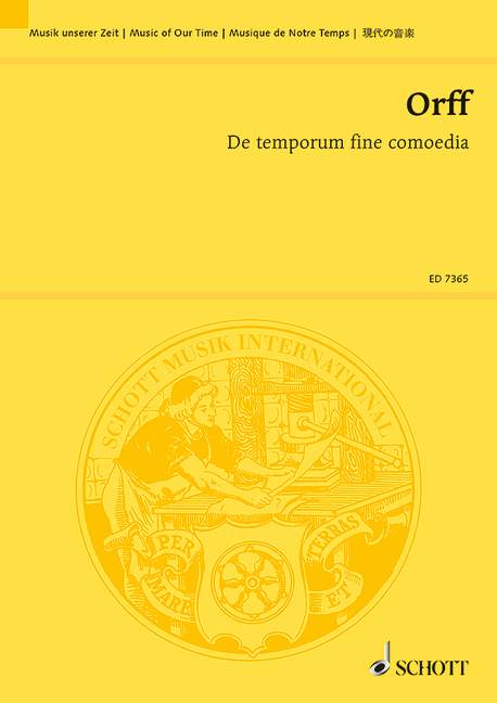 De temporum fine comoedia [conductor's and study score]