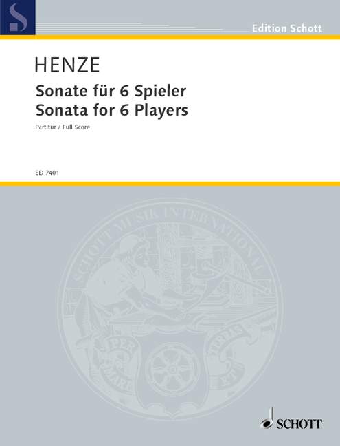 Sonate für sechs Spieler [score]