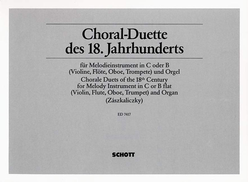 Choral Duets of the 18th Century