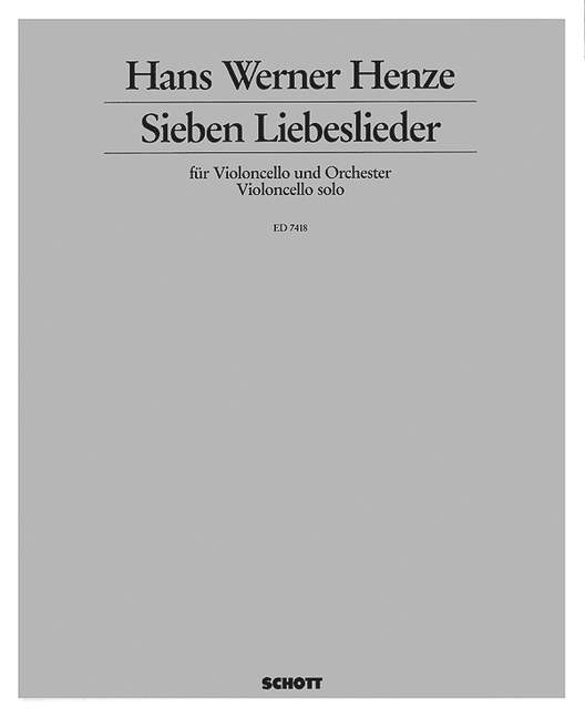 Englische Liebeslieder [solo part]