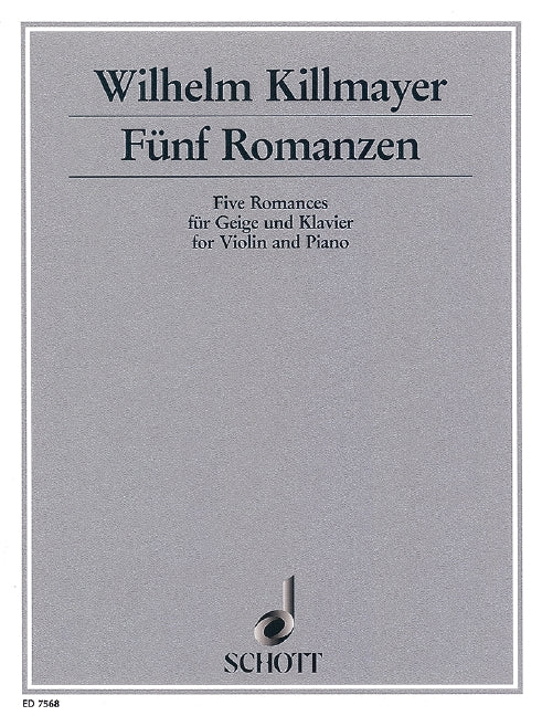 Fünf Romanzen [violin and piano]